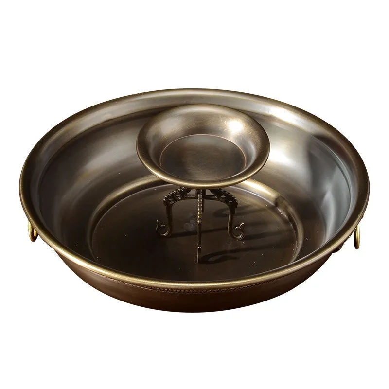 Seven supply plates, water purification treasure bottles, water God of Wealth water supply plates, niche table ornaments