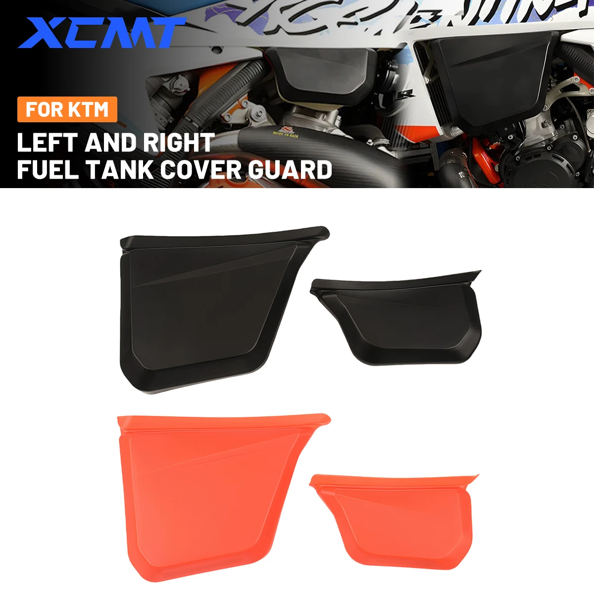 

2025 Motocross Left Right Fuel Tank Cover Guard Protector For KTM XC125 250 300 EXC150 EXC250 EXC300 EXC SIX DAYS HARDENDURO CKD