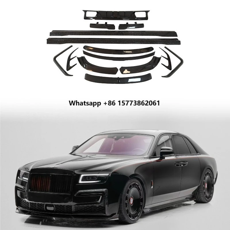 Ghost Msy Style Upgrade Tuning Body Kit with Dry Carbon Fiber Front/Rear Bumpers Accessories for  Ghost