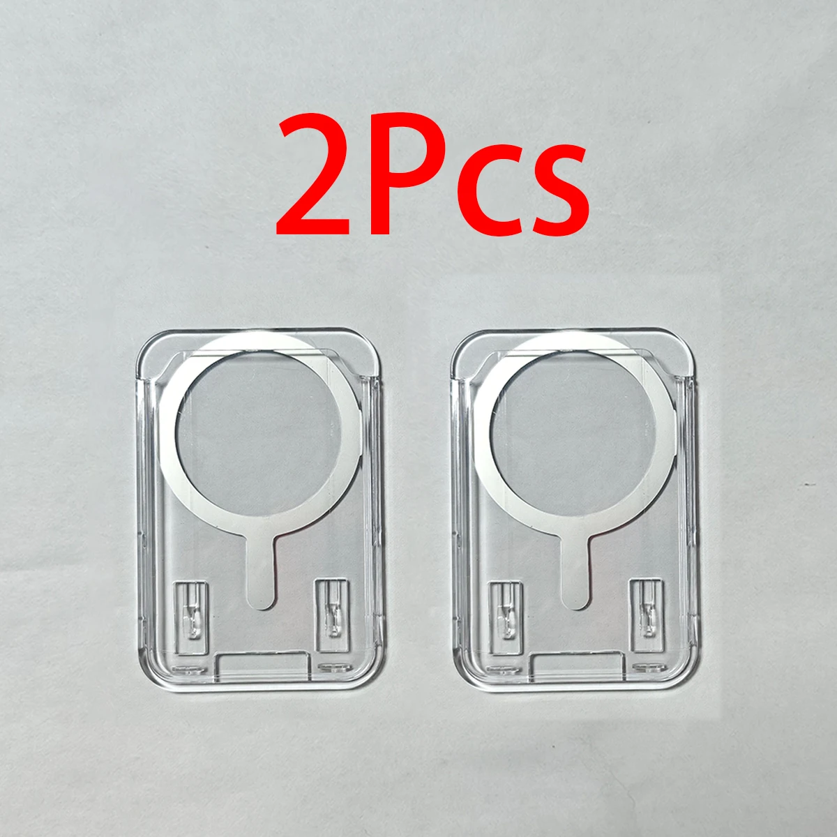 3-teiliges magnetisches Handy-Kartenetui, geeignet für Apple Card Wallet, kompatibel mit allen magnetischen Handyhüllen, transparente Schutzhülle für iPhone 17/16/15/14/13/12 Max Air Plus, kratzfeste Handyhülle aus PC – Detail 8