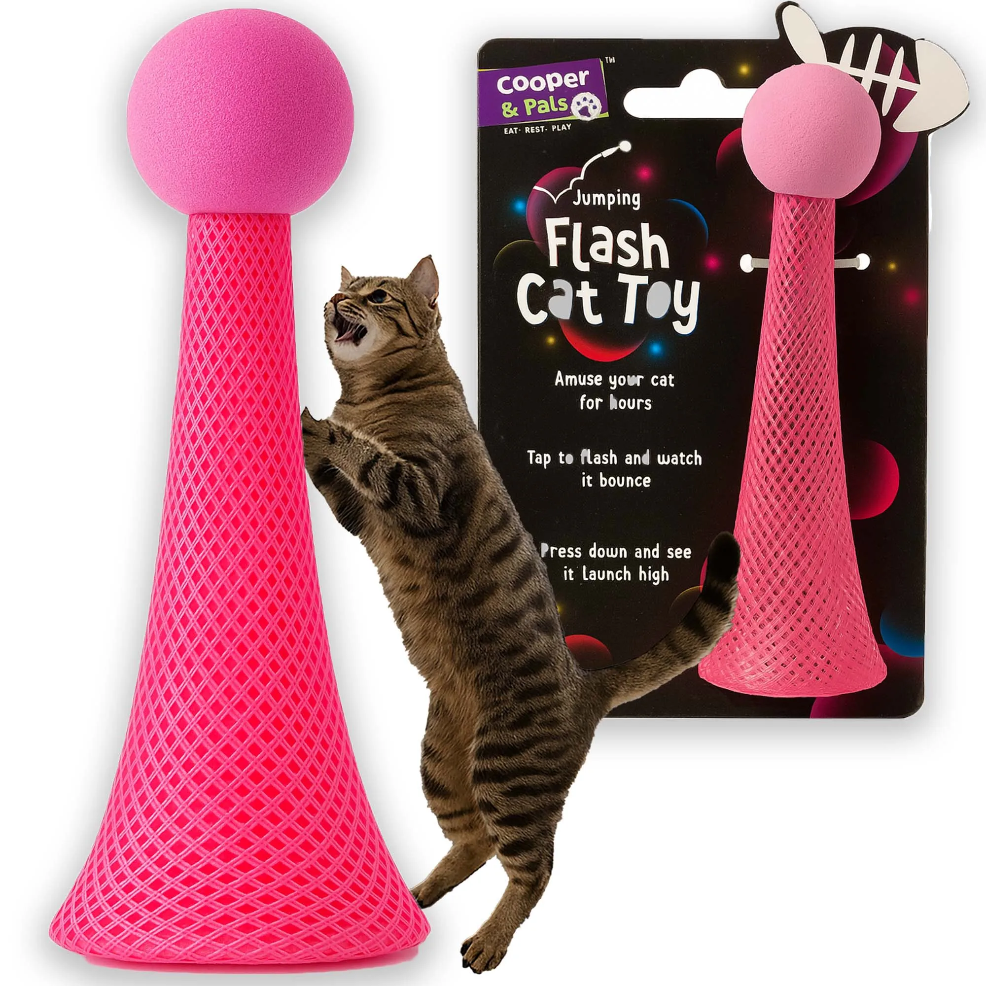 Lichtgevend speelgoed voor kleine katten, interactief ontsnappingsjurging Led Jurging Gadget voor kittens Bour-cadeau