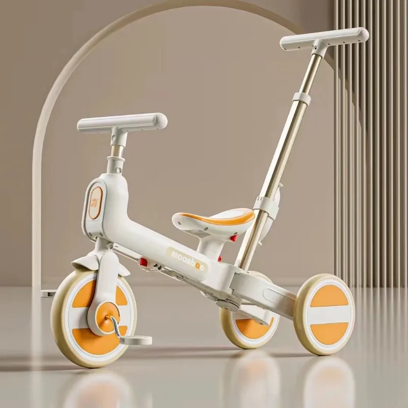 

Children's tricycle four-in-one pedal cart balance cart 1 - 6-year-old multifunctional portable folding baby two-in-one