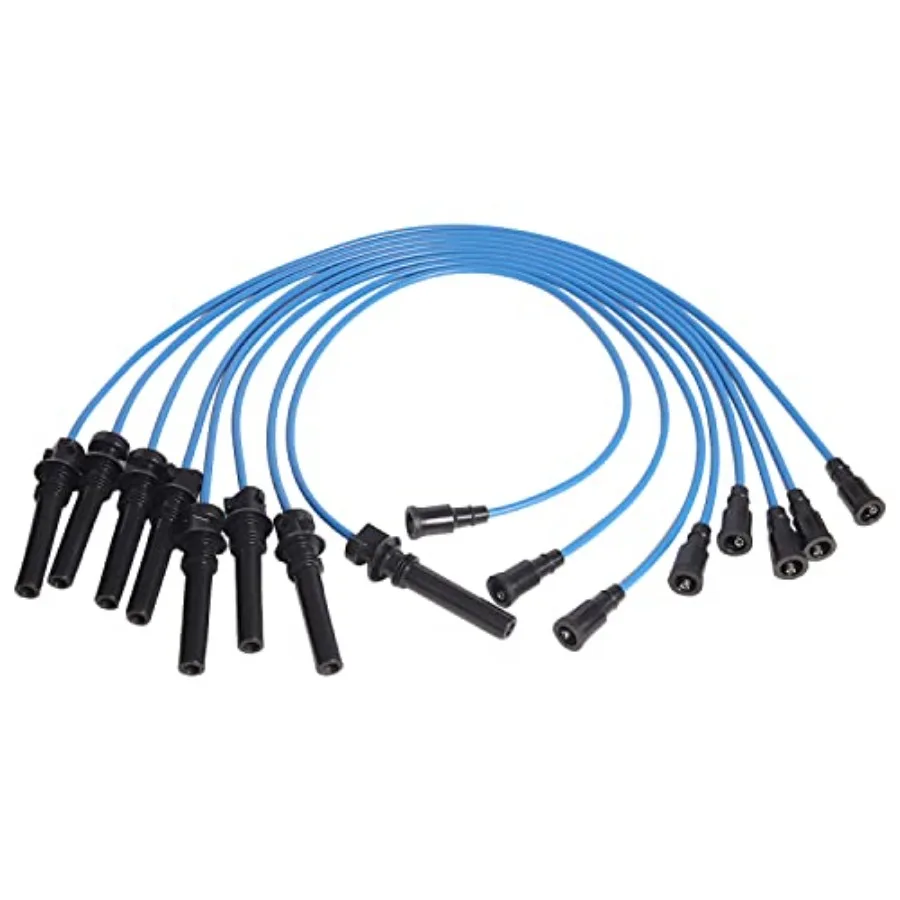 

Комплект синих проводов для свечей зажигания Dodge Ram 1500 2500 3500 Durango 2003-2005 4,7 л 5,7 л V8 Замена для 35-8329 3213 High-Performa