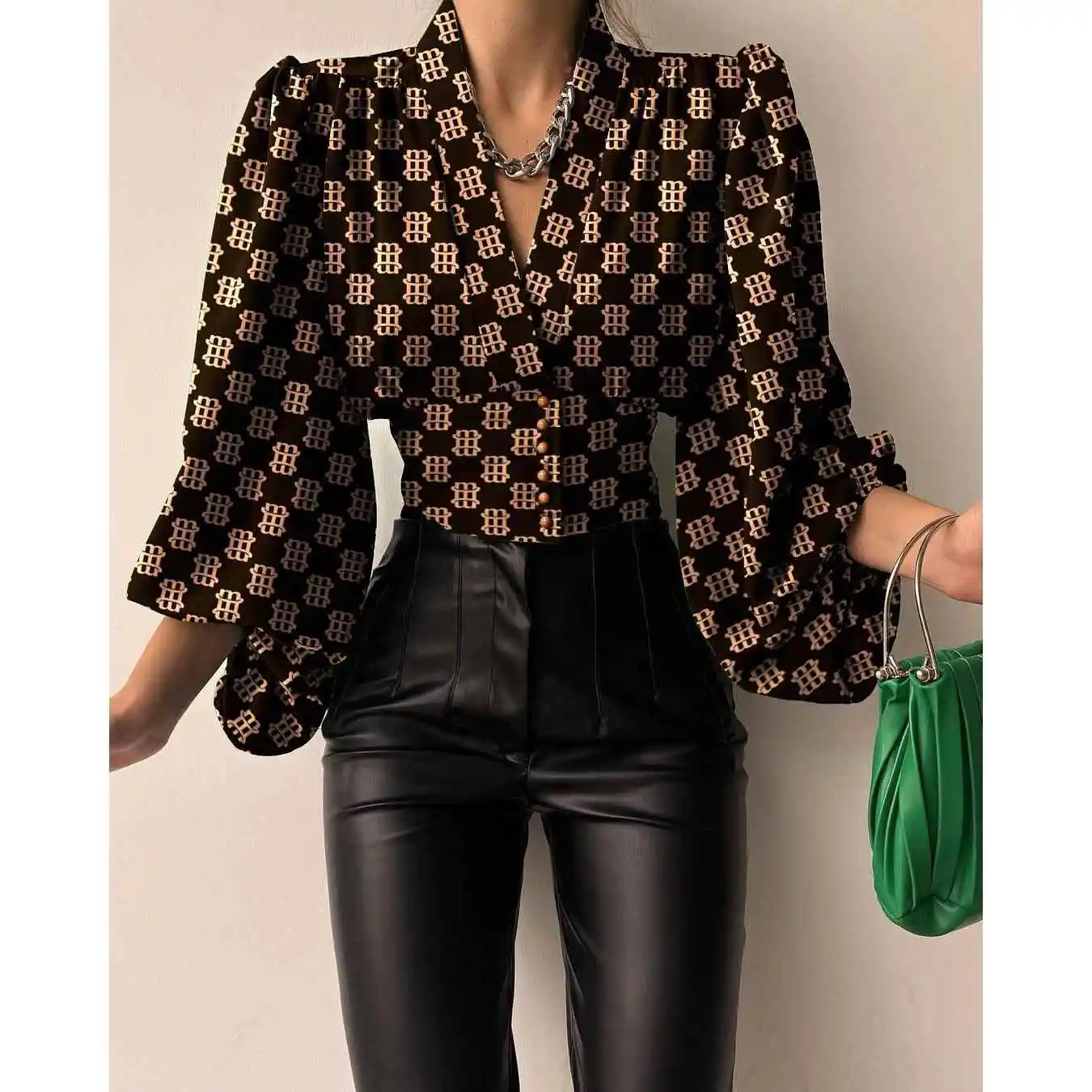 Cintura irt SVE temperamento Cardigan diseño de linterna para accesorios de ropa casual de mediana edad y ly Faionable