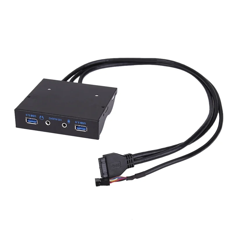 

3,5-дюймовый 20-контактный разъем USB 3.0 HUB HD Audio ПК Расширение дискеты Передняя панель ПК Расширение дискеты Передняя панель