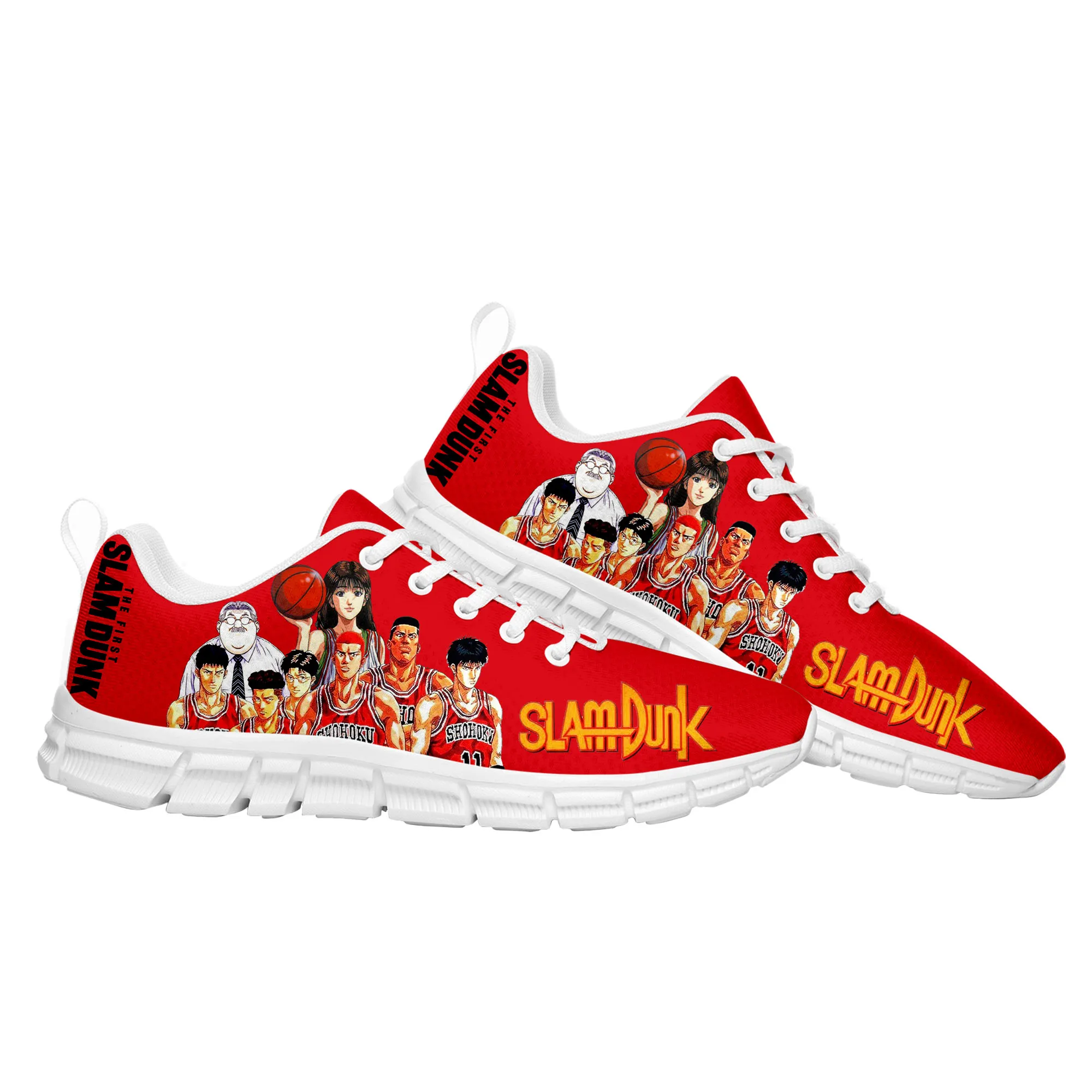 Slam Sakuragi Hanamichi Basketball Dunk Sports Shoes Mens Womens Teenager Kids Children Sneakers Haruko Akagi Casual Custom Shoe