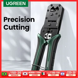 UGREEN RJ45 Crimper Tools RJ45 Crimping Pliers for CAT6/7/8 Ethernet Lan Cable Network Cutter Stripper Plier Multifuntion Tool