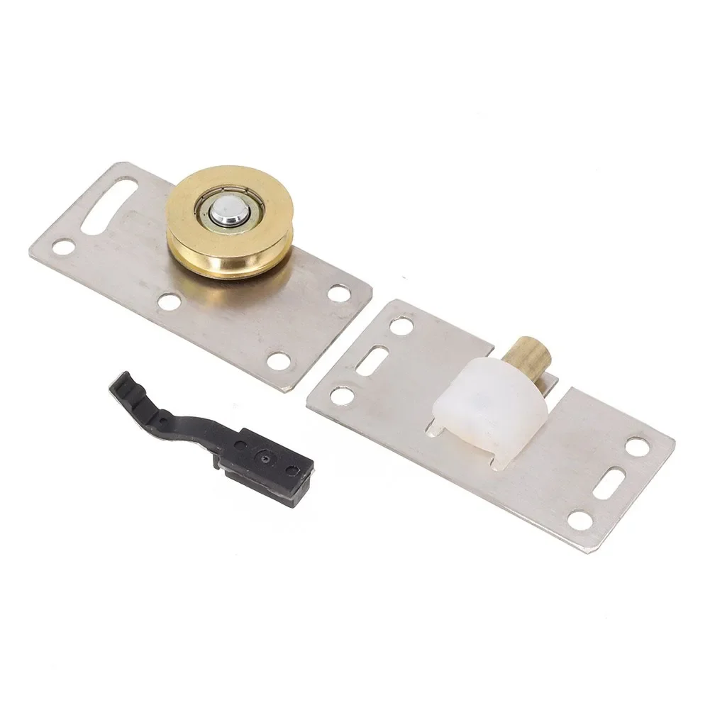 Robust Stainless Steel Hardware For Sliding Doors Mute Copper Wheel With Height Adjustment And Cleaning Mechanism