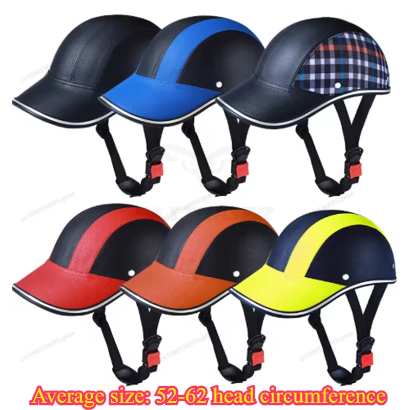 

Новый бейсбольный шлем, мотоциклетная полубейсбольная кепка для велосипеда, мужской классический скутер, горный свет, женская защитная каска с защитой от ультрафиолета
