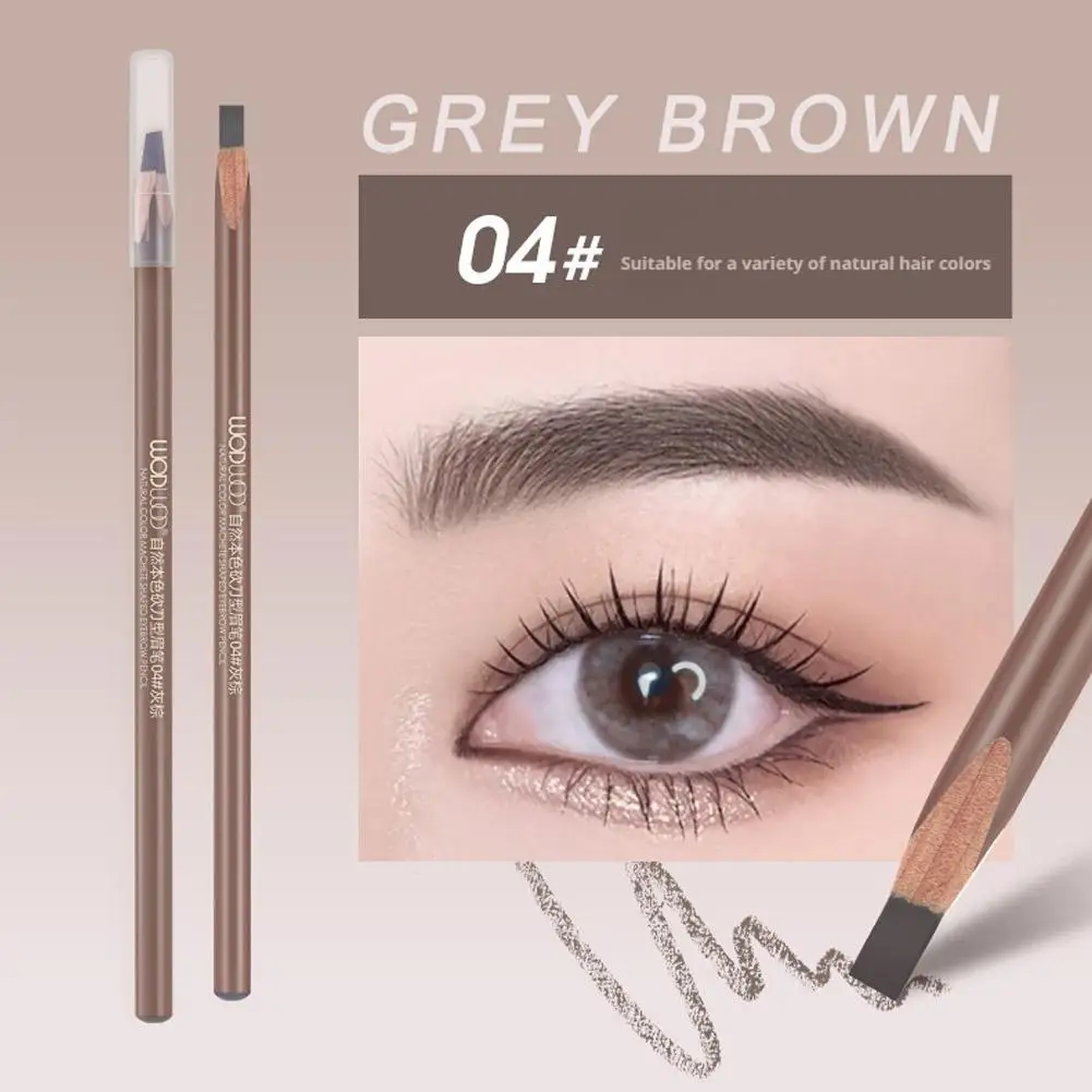 Korean Eyebrow Pencil Lating Waterproof Non-smudge Wood Pen Hard Wood Eyebrow Eyebrow Brow Pen Pencil Women Genuine Core Ey L2S0