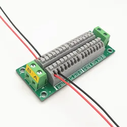 2x16 Position Spring Terminal Module 16Amp 48V  DistributionPower Breakout Board Connector