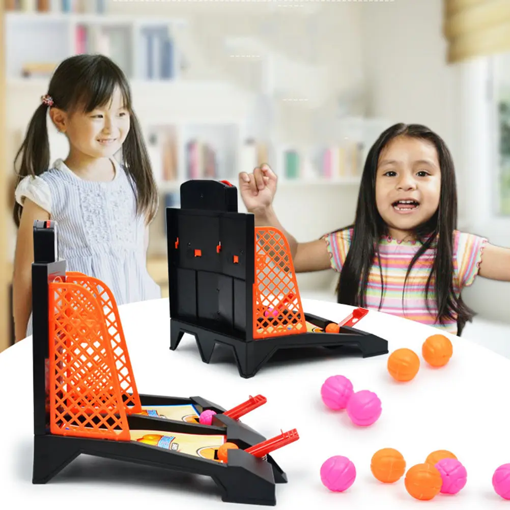 

Настольная мини-игра в баскетбол для двоих: пластиковый баскетбольный мяч для развития координации и силы рук у детей и взрослых