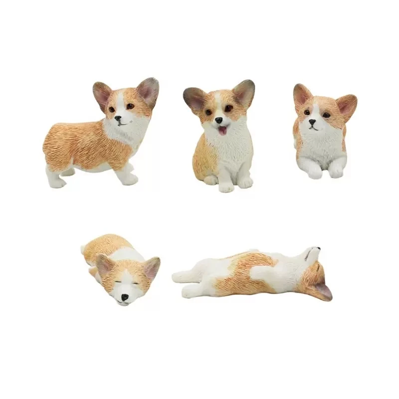 Car Dashboard Dog Toys Accessories Decorate Exquisite Mini Corgi Resin Doll Ornament Auto Interior Cute Puppy Gift Decorations