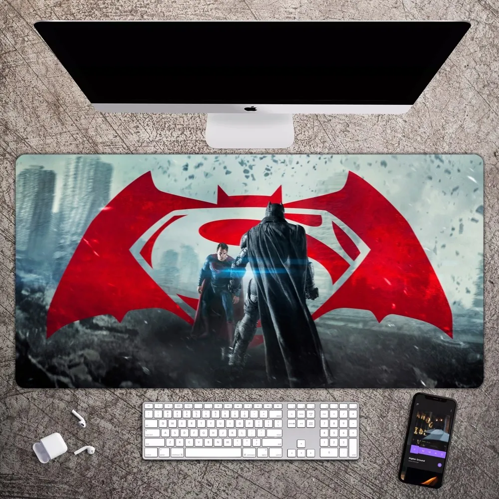 BEAST KINGDOM Batman vs Superman Mousepad Large Gaming Compute Gamer PC Keyboard Mouse Mat