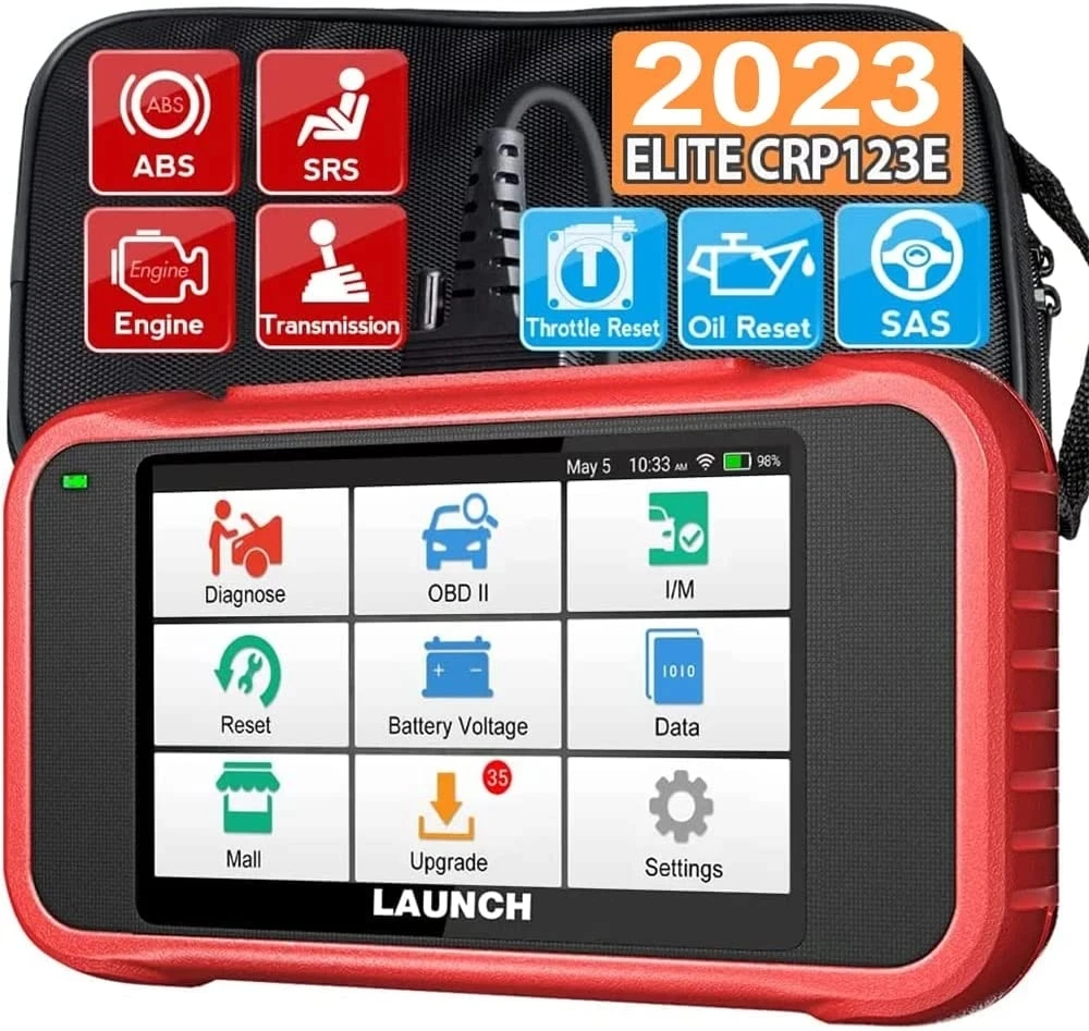 Launch X431 CRP123E OBD2 Scanner ENG ABS Airbag SRS AT Creader 123E Diagnostic Tool OBDII EOBD Code Reader Lifetime Free Update