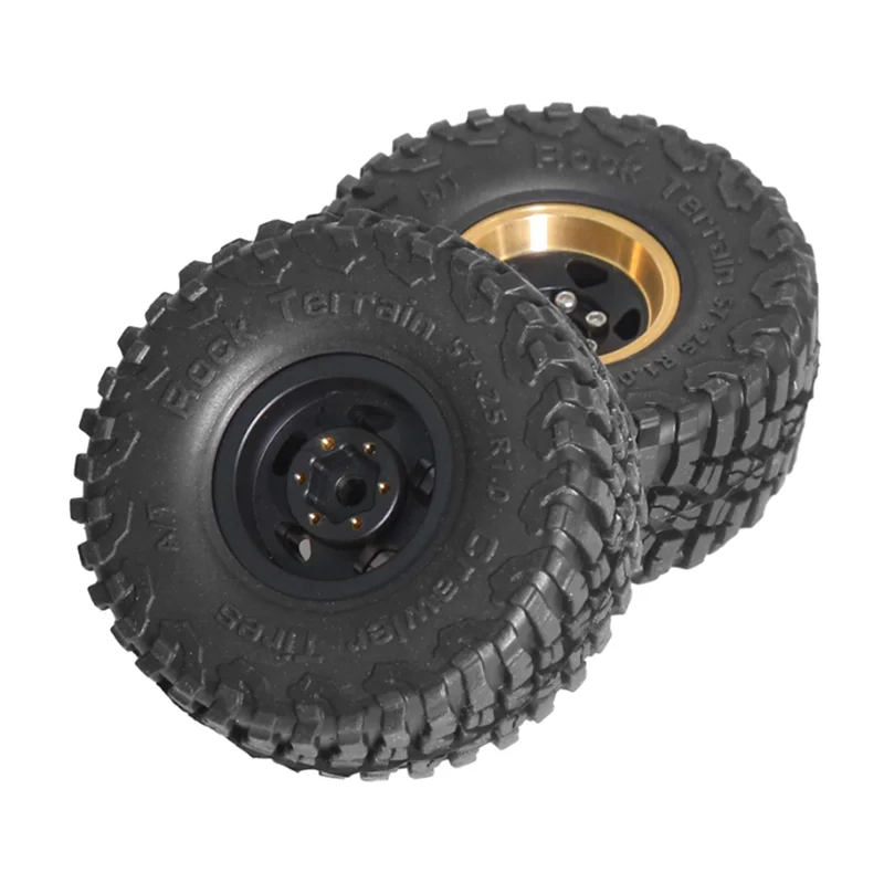 4Pcs 1.0 Brass Wheel Hub For 1/18 TRX4M SCX24 RC Car Upgrade Parts