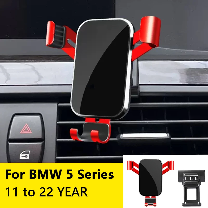 

For Car Cell Phone Holder Air Vent Mount GPS Gravity Navigation Accessories for BMW 5 Series/6 Series GT 2011 to 2022 YEAR