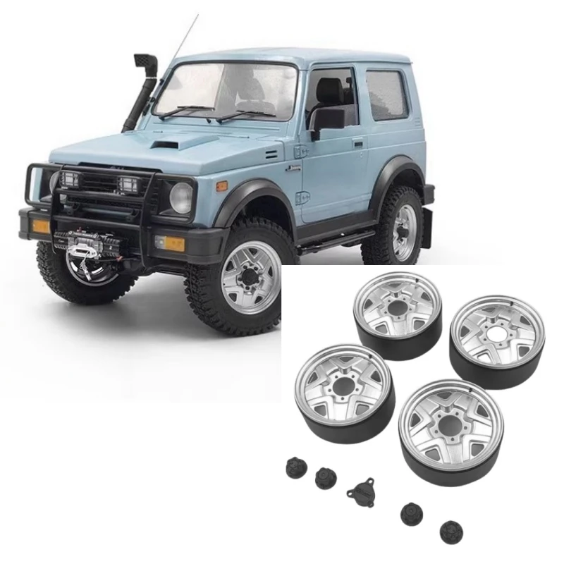 Alloy beadlock wheels hub 4pcs for Capo sixer1 Samurai Jimny Scale 1:6 Remote Control toys RC Truck Option parts