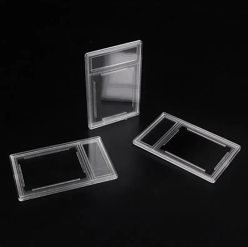 Stamp Display Protection Collection Case Box Small card 47x63mm Postage Stamp Acrylic Holder Wholesale ni153