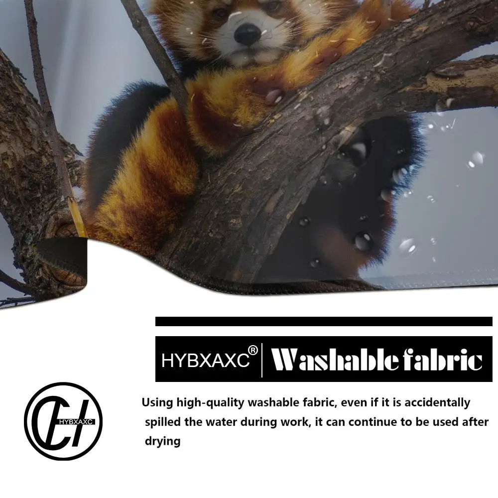 HD Gaming Cute Red Panda Mouse Pad 900x400x4mm HD Desk Pad Extended Gaming Keyboard Mats Large XXL Gamer Mousepad 80x40cm view 4