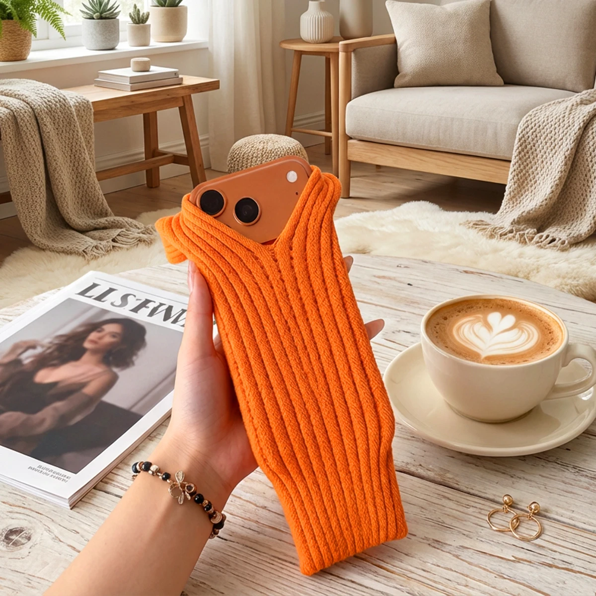 New 2026 Phone Pocket Women Bag Short 40cm Long 80cm Fashion Accessories High Knitted Mobile Phone Mini Bag Portable For Iphone view 6