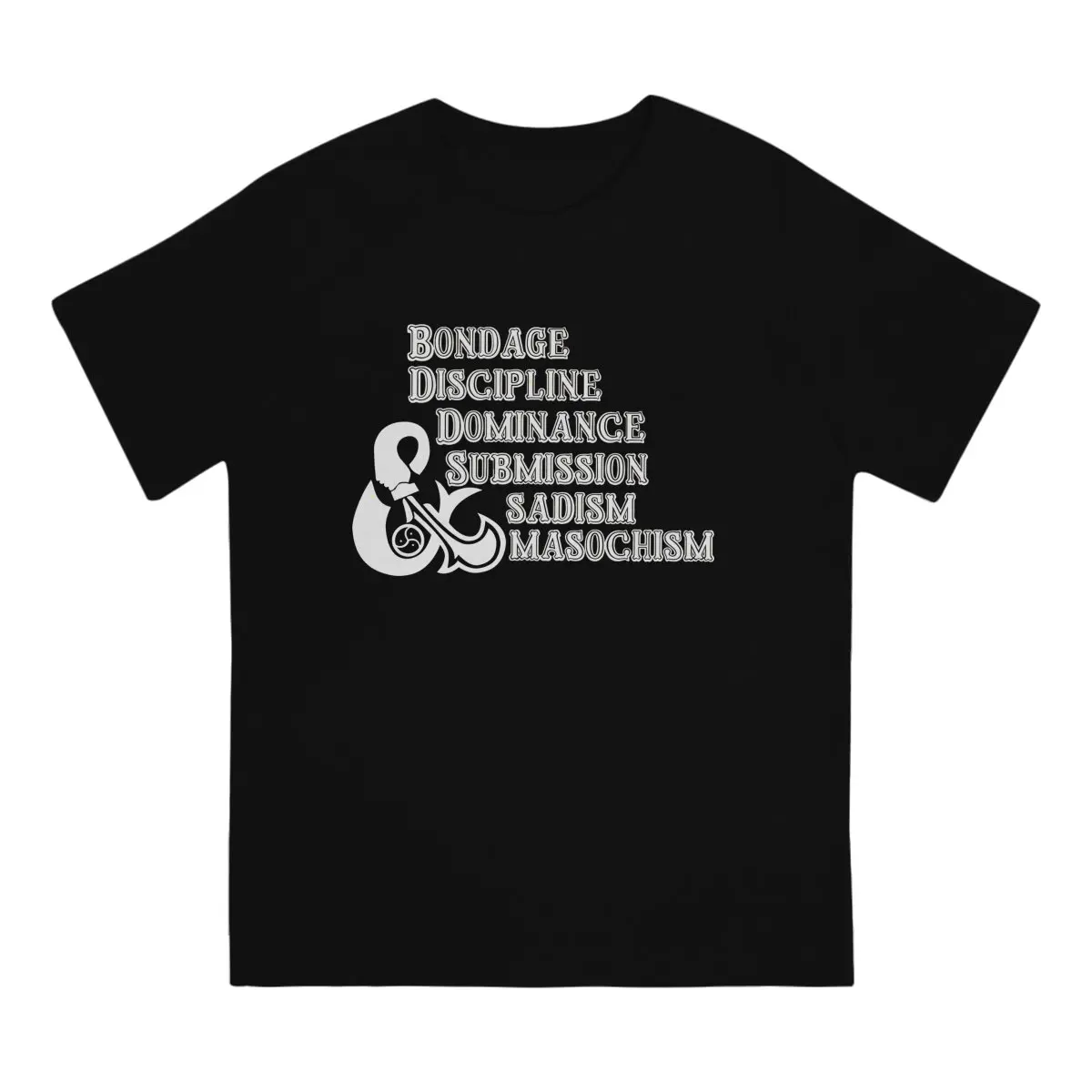 D&D Style BDSM Bondage Discipline Dominance Submission Men T Shirt Cotton Grunge O-Neck TShirt Harajuku Short Sleeve