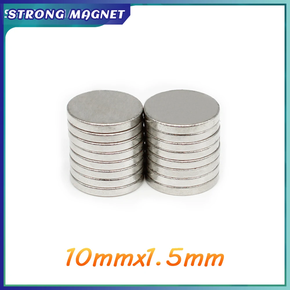 20/50/100/200/300/500PCS 10x1.5 Small Round Rare Earth Magnets Magnet 10x1.5mm N35 Permanent Neodymium Magnets Disc 10*1.5 mm