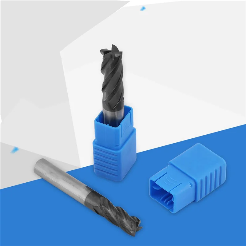 AC88-24Pcs 2-12Mm Carbide End Mill 4 Flutes End Mill Set Milling Cutter Tool Kit CNC Carbide Milling Cutter Spiral Bits