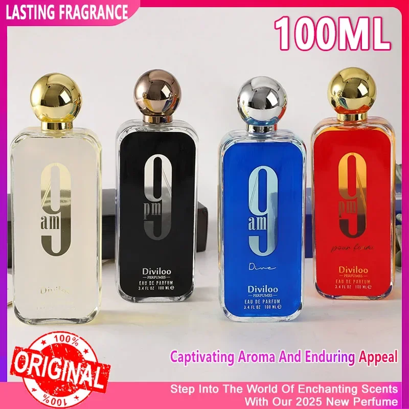 100ML vainilla Perfume Spray Am/Pm 9 cítricos aroma Floral mujeres fragancia ligera niebla corporal De larga duración Eau De Toilette Colonia