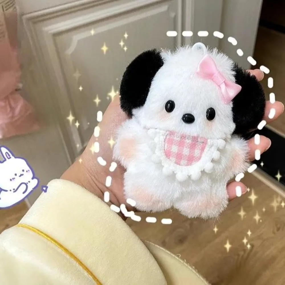 Pochacco Plush Doll Keychain Miniso Genuine New Creative Doll Cute Plushies Backpack Pendant Series Accessories Lovers Gift