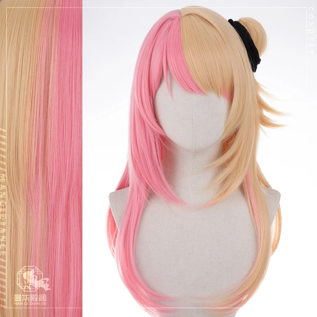 Hex Ver Doppio Kotoka Zaion LanZa Meloco Cosplay Wig Nijisanji Vtuber Heat Resistant Synthetic Hair Halloween Party + Wig Cap