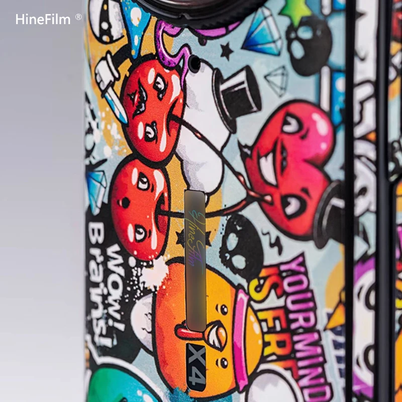 Hinefilm الجلد ل Insta 360x4 جلود حامي معطف ل Insta360 X4 ملصقات Insta360X4 Insta 360X4 التفاف غطاء الفيلم