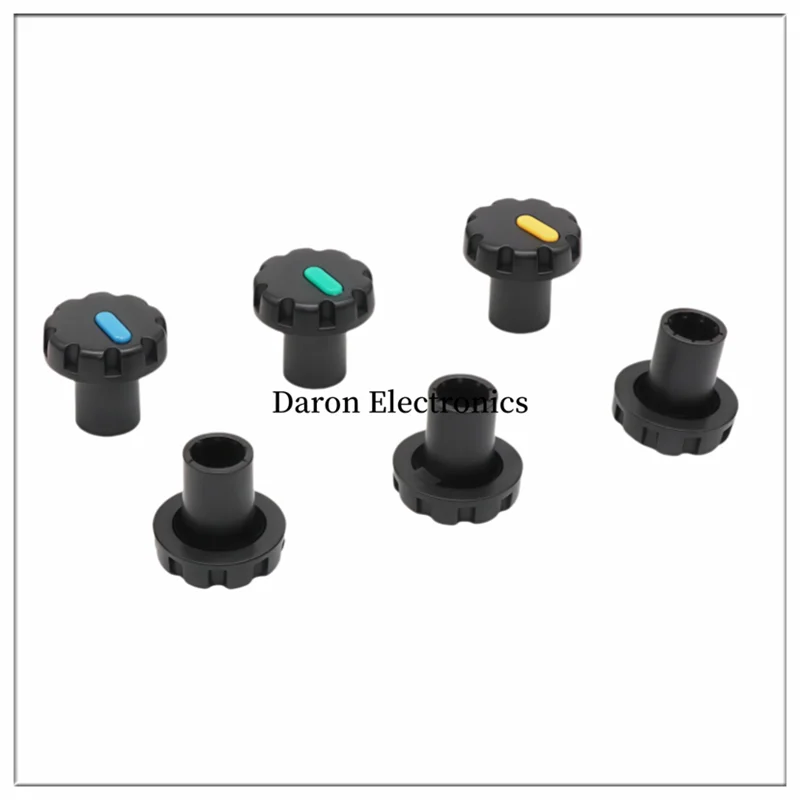 10PCS Two-color plastic knob 15*14 Potentiometer knob cap Volume adjustment switch cap