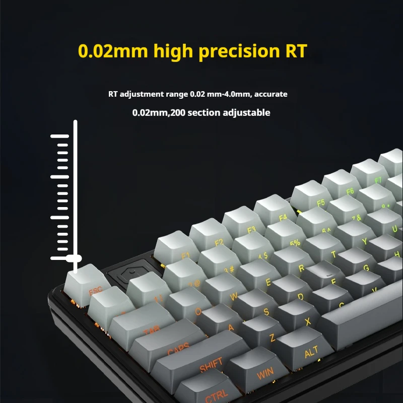 Irok Na87pro Magnetic Axis Mechanical Keyboard 0 Dead Zone E-Sports Slient Hot Plug Rgb Gaming 0.02mm Class Socd Wired Keyboard