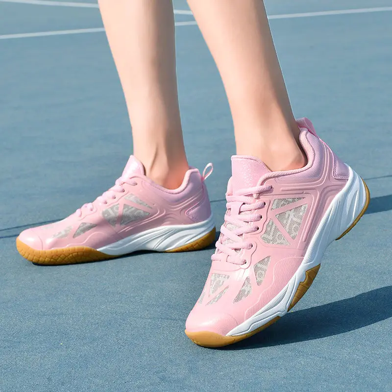 Chaussures de sport professionnelles d'entraînement antidérapantes souples de haute qualité chaussures de badminton pour hommes et femmes navires de badminton de sport pour femmes