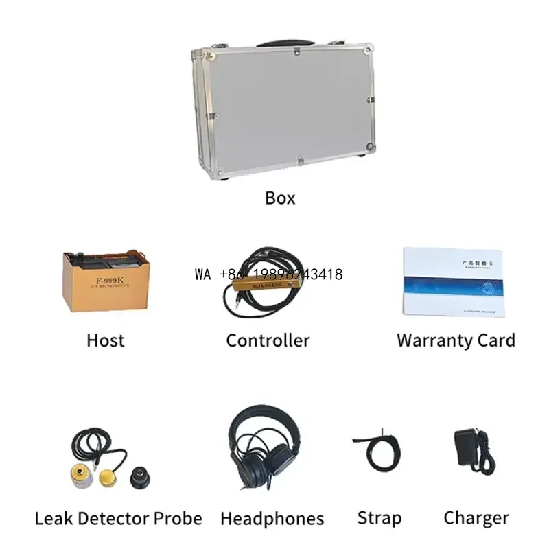 Wmwmnu for F999K F999H Water Leak Detector Pipeline Leak Detection High-intensity Wall Mounted Microphone Engineer Ultrasonic