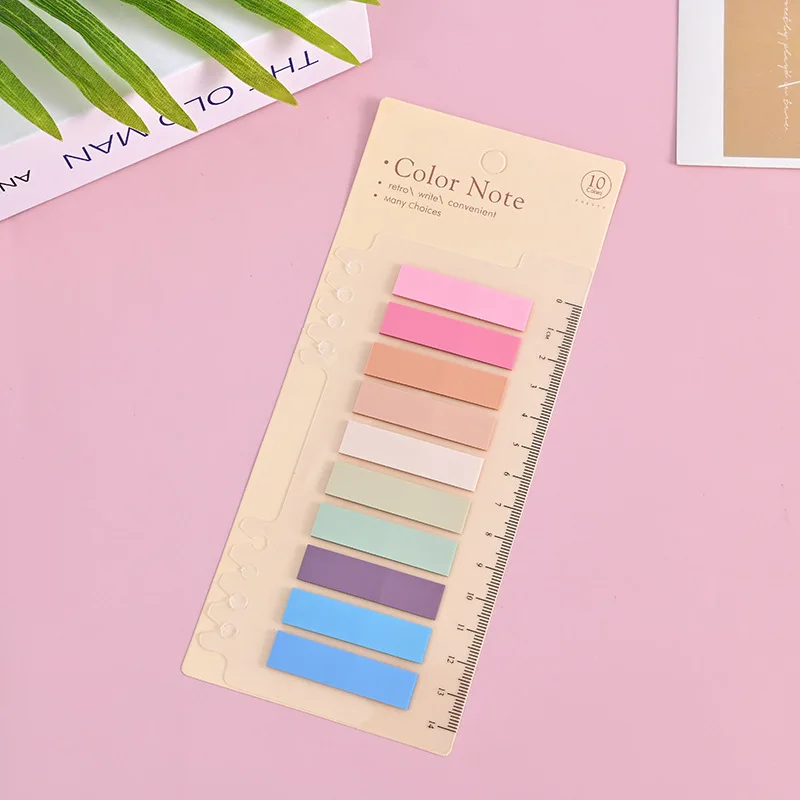 2400 Sheets 12 Styles Color Sticky Notes Memo Pad Self Adhesive Label Note Bookmarks Notepad School Office Stationery Supplies