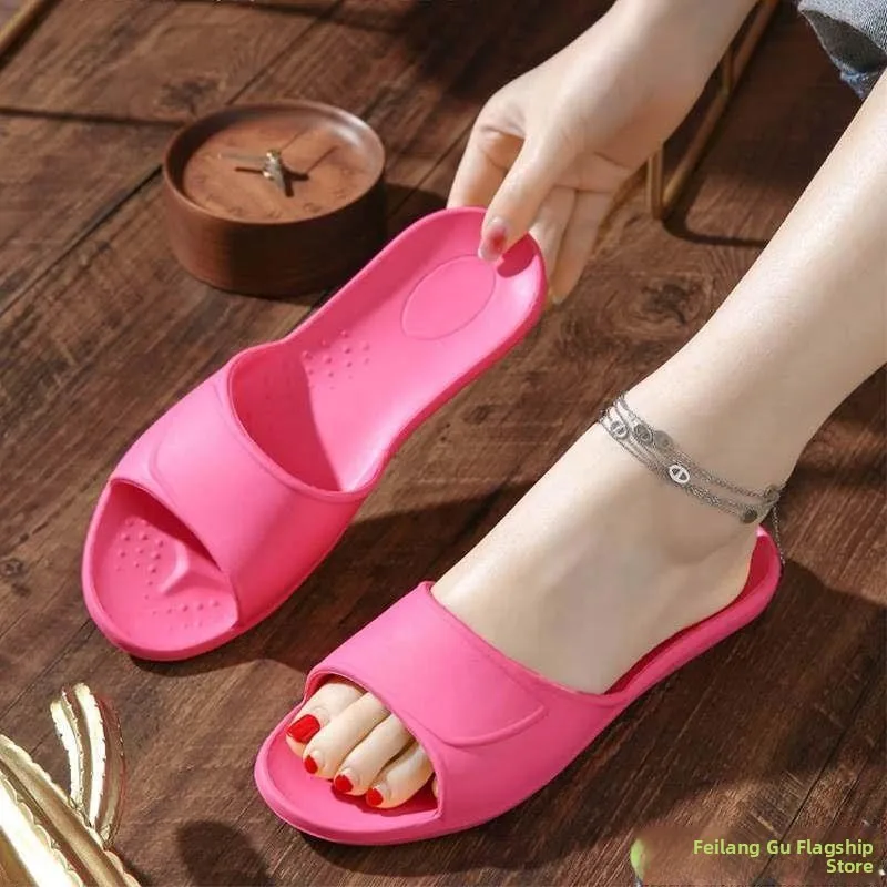 

Домашние тапочки EVA унисекс, летние, нескользящие, с мягкой подошвой, для ванной и душа, бесшумные, для мужчин и женщин, без запаха