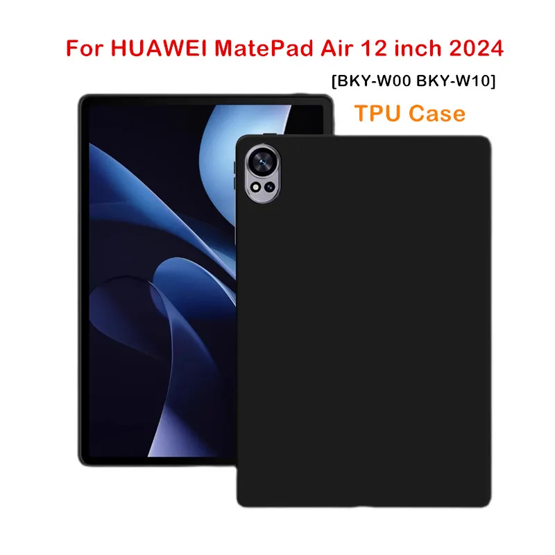 

Чехол для планшета Huawei MatePad Air 12 дюймов 2024 BKY-W00 W10, ультратонкий мягкий силиконовый чехол из ТПУ для MatePad Air 12 дюймов BKY-W20 funda