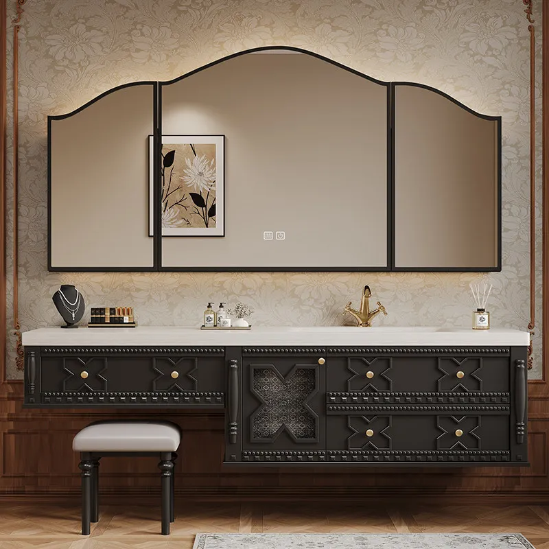 High Black Bathroom Storage Cabinet Rustic Retro Display Bathroom Storage Cabinet Hotel Vintage Meuble De Rangement Furniture