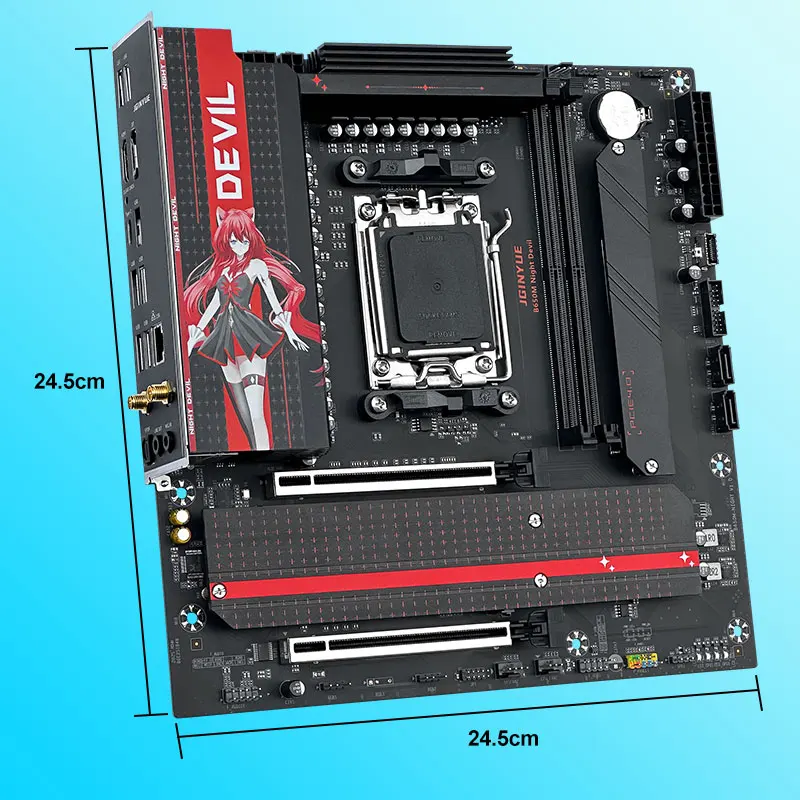 Jingyue B650 Motherboard DDR5 Ryzen AM5 desktop computer gaming motherboard CPU R5 9600X/7500F/8400F/R7 9700X CPU motherboard