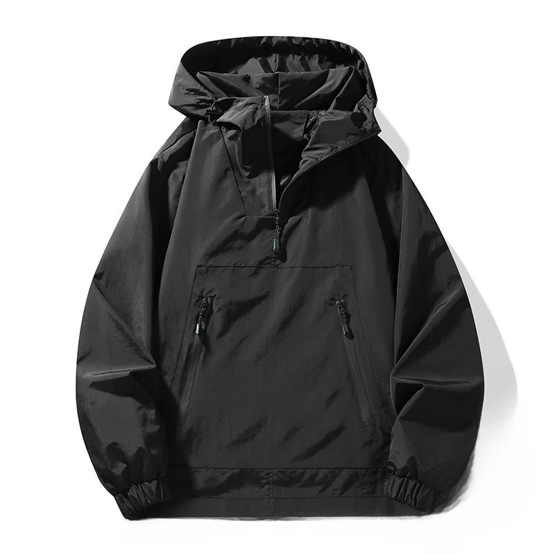 

Loose Men's Hoodie Jaet Couple's f Open Cardigan Casual Wear Youthful Vitali Sle ort Length Cotton Wool Filled