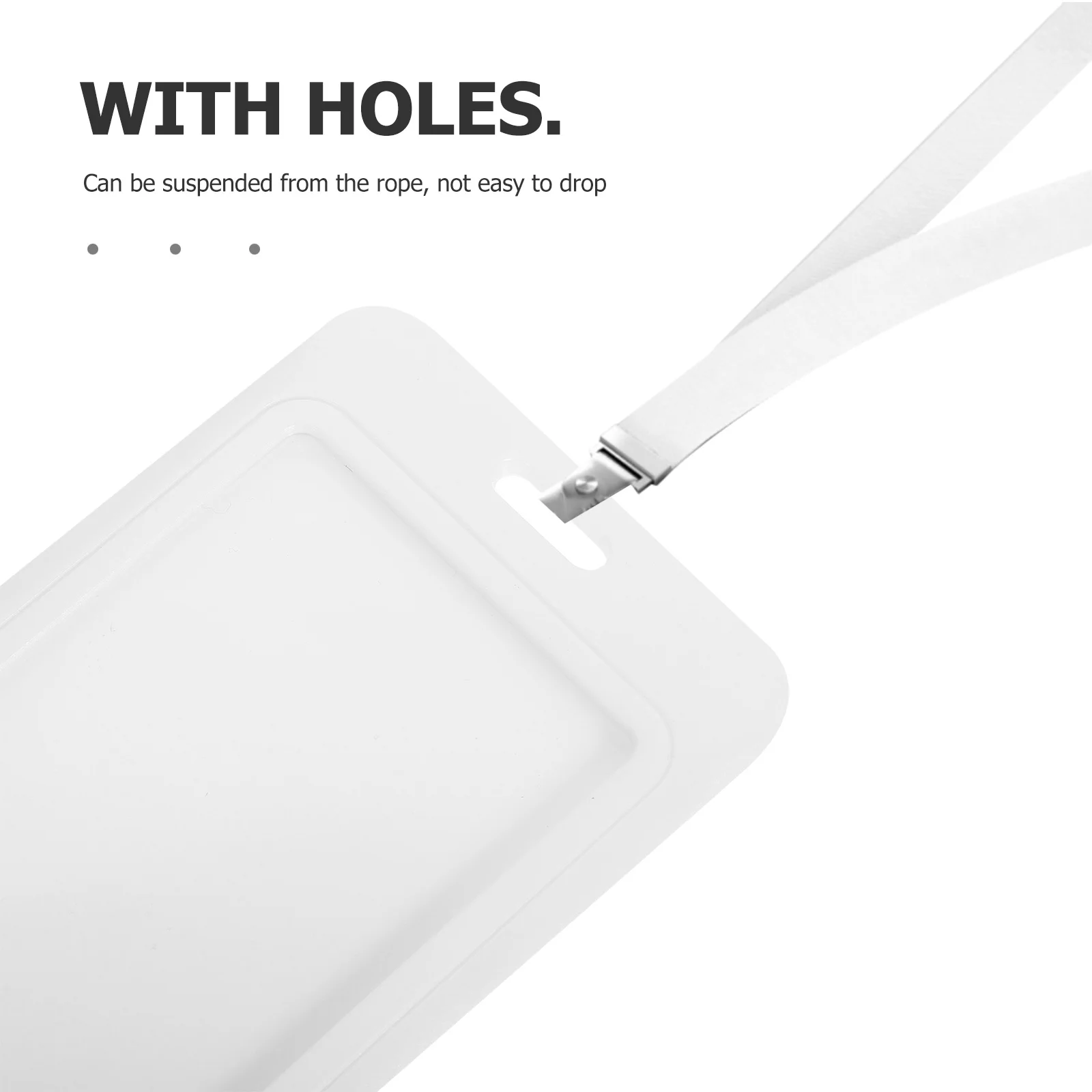 

8pcs Sliding Cover Holder Abs Vertical Id Card Sleeve For Nurse Badge Name Tag Holder Work Card Protector Office School