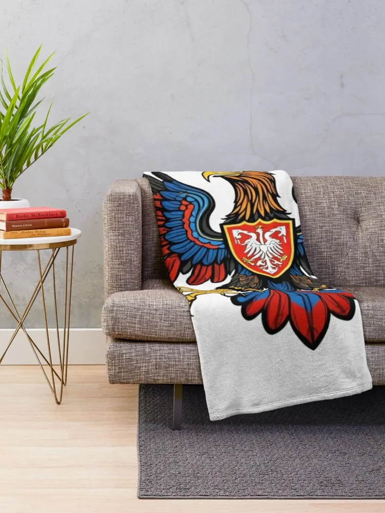 serbian eagle Throw Blanket For Sofa Thin Furry Luxury Brand Blankets