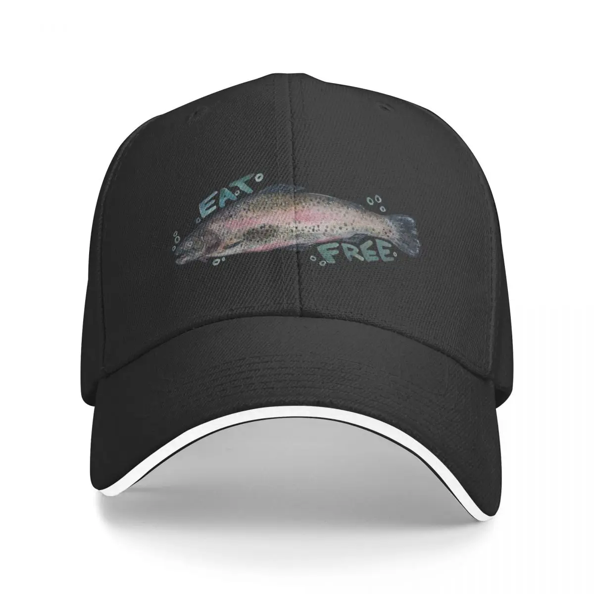 Eat Free - Salmon Baseball Cap hiking hat Sun Cap Hat Luxury Brand Mens Women's