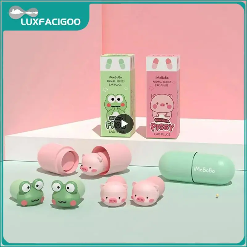 ที่อุดหูเสียงเงียบฟองน้ำการ์ตูนเก็บเสียงเงียบป้องกันเสียงรบกวน