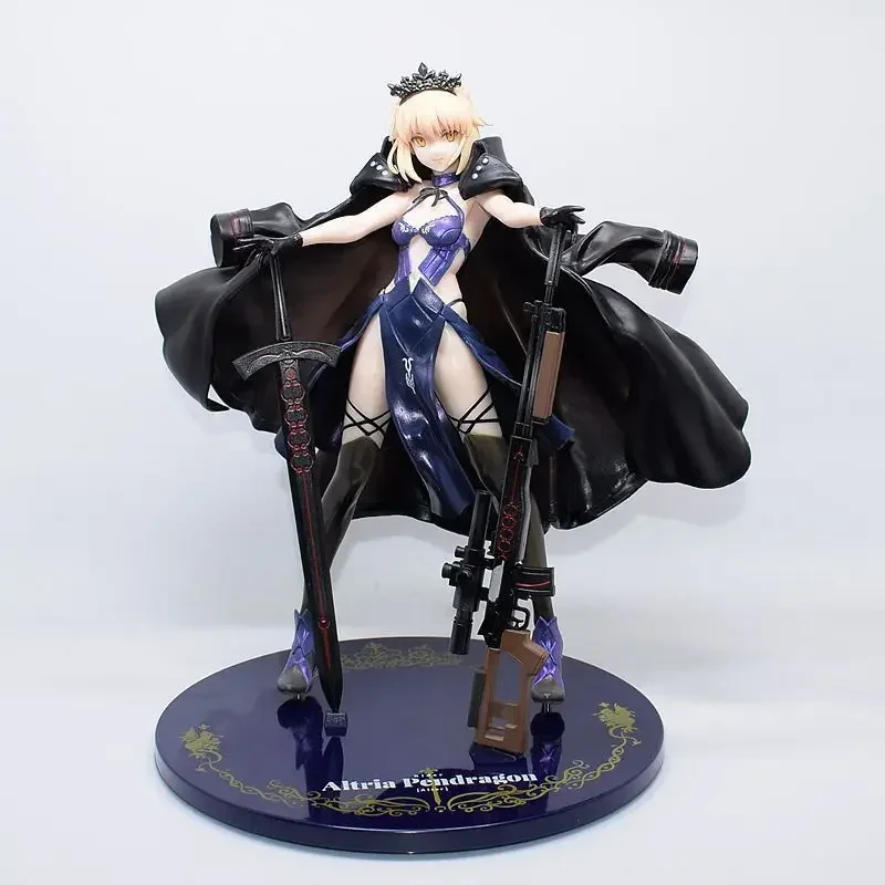 25cm Anime Fate/stay Night Figure Pendragon Saber Alter Pvc Action Figurine Model Doll Toys Collection Children's Birthday Gift