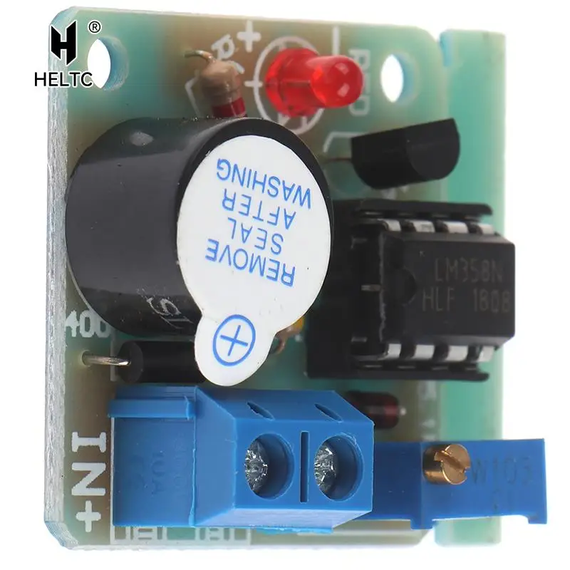 12V Battery Sound And Light Alarm Against Over-discharge Protection Board Low Voltage /Under Voltage Protection Module