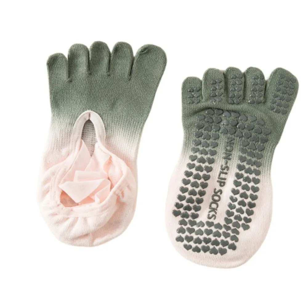 

1 Pair Anti Slip Five Finger Yoga Socks Full Five Finger Professional Split Finger Yoga Socks Cotton Cross Strap