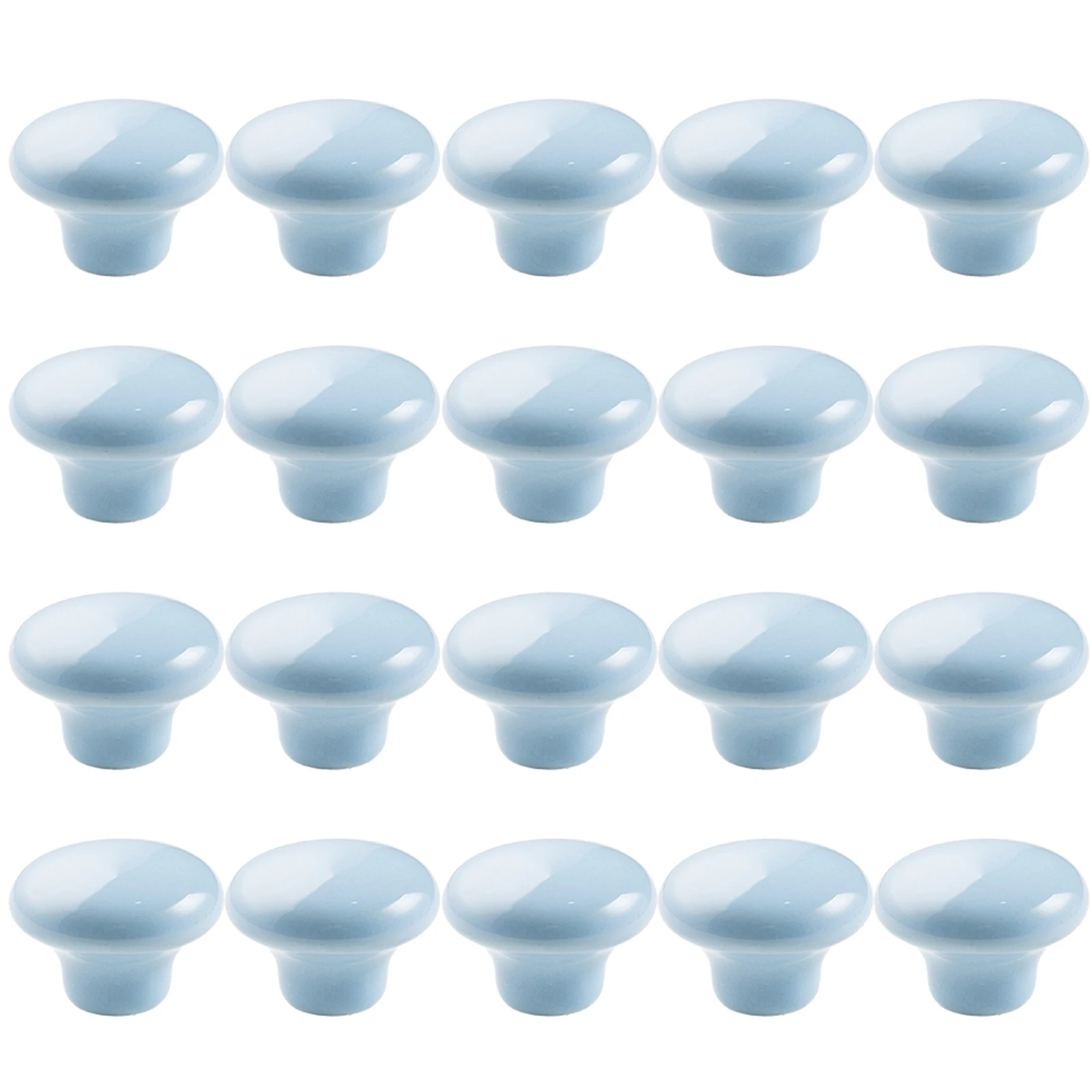 Ceramic Cupboard Knobs for Kitchen Cabinet Drawer Door Wardrobe Closet Furniture with Scratch Resistant Glaze Layer